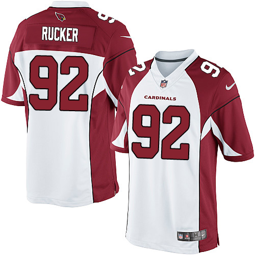 Men's Limited Frostee Rucker Nike Jersey White Road - #92 NFL Arizona Cardinals